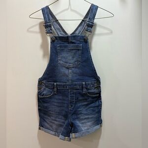 NWT SO Blue Denim Kids Shortalls size 14
